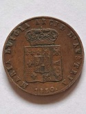 Włochy 5 Centesimi Maria Luigia 1830 r Włochy 5 Centesimi Maria Luigia 1830 r