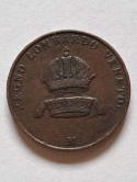 Włochy 5 Centesimi Lombardia - Wenecja 1852 r Włochy 5 Centesimi Lombardia - Wenecja 1852 r