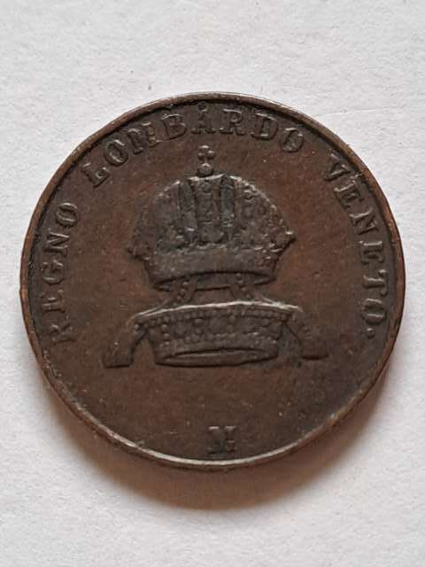Włochy 5 Centesimi Lombardia - Wenecja 1852 r Włochy 5 Centesimi Lombardia - Wenecja 1852 r