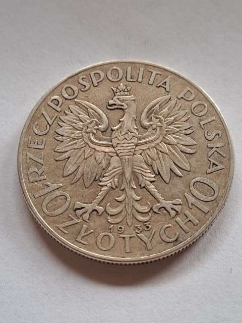 10 zł Głowa Kobiety 1933 r 10 zł Głowa Kobiety 1933 r