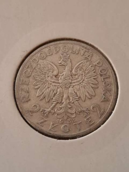 2 zł Głowa Kobiety 1933 r