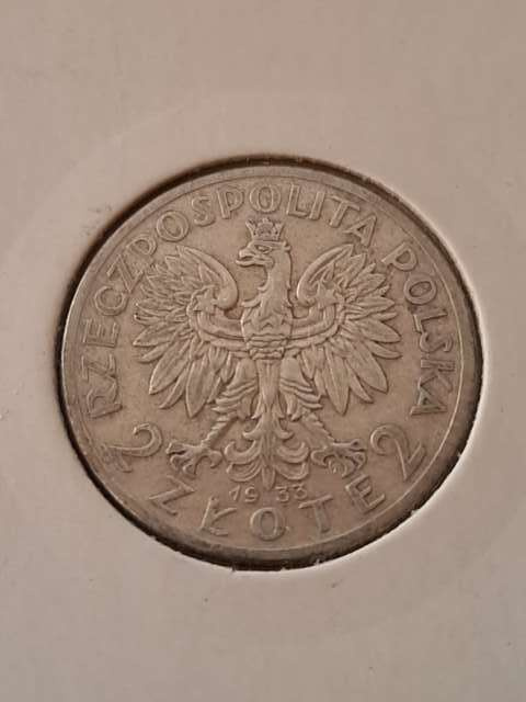 2 zł Głowa Kobiety 1933 r 2 zł Głowa Kobiety 1933 r