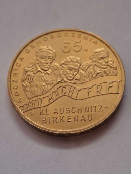 2 zł Auschwitz Birkenau 2010 r