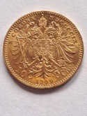 Austria 10 Koron Franciszek Józef I 1909 r Austria 10 Koron Franciszek Józef I 1909 r