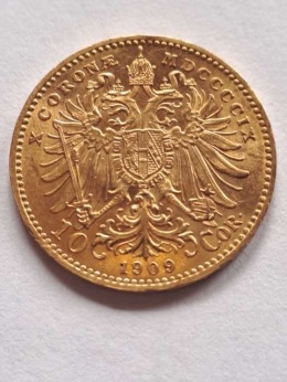 Austria 10 Koron Franciszek Józef I 1909 r