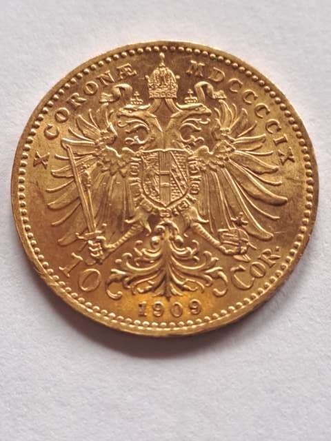 Austria 10 Koron Franciszek Józef I 1909 r Austria 10 Koron Franciszek Józef I 1909 r