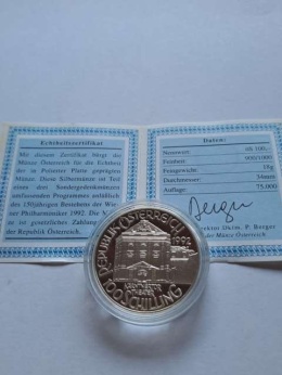 Austria 100 Schilling Otto Nicolai 1992 r