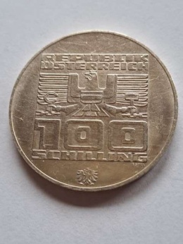 Austria 100 Schilling Innsbruck 1976 r