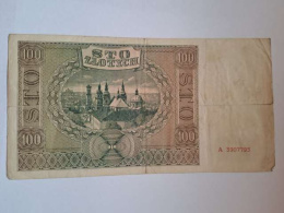 Banknot 100 zł 1941 r seria A