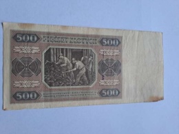 Banknot 500 zł 1948 r seria AY