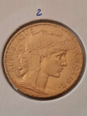 Francja 20 Franków Kogut 1907 r