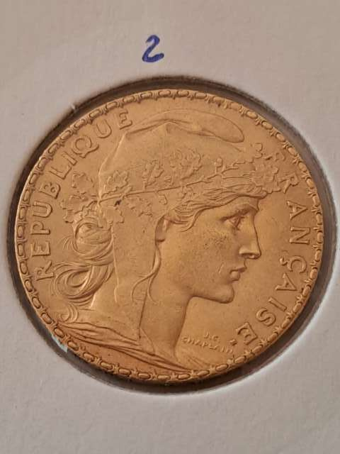Francja 20 Franków Kogut 1907 r