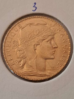 Francja 20 Franków Kogut 1913 r