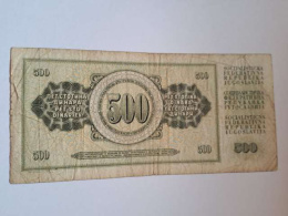 Jugosławia Banknot 500 dinarów 1978 r