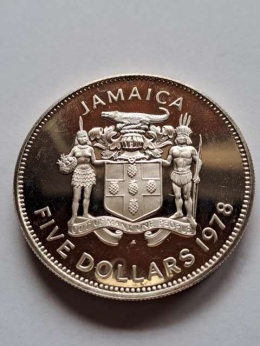 Jamajka 5 dolarów Norman W. Manley 1978 r