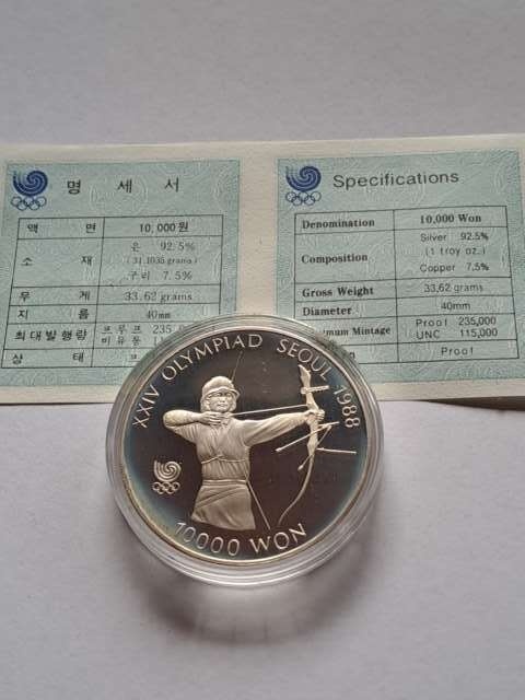 Korea 10000 Won Olimpiada Seul 1987 r Korea 10000 Won Olimpiada Seul 1987 r