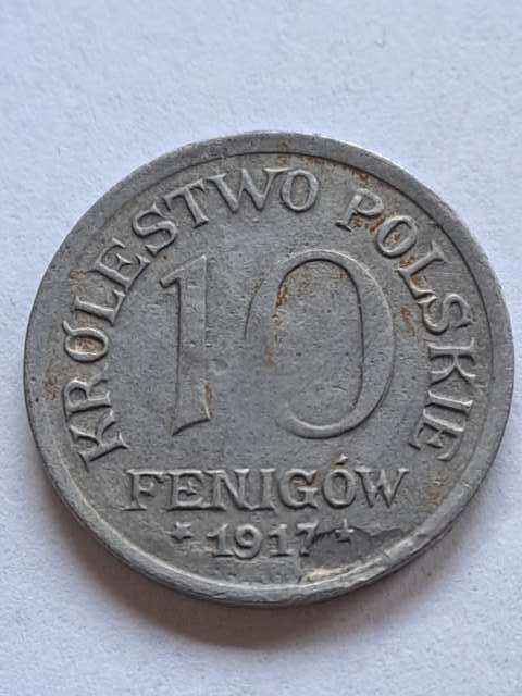 Królestwo Polskie 10 Fenigów1917 r Królestwo Polskie 10 Fenigów1917 r