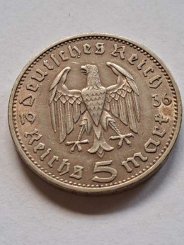 Niemcy 5 Marek Hindenburg 1936 r A