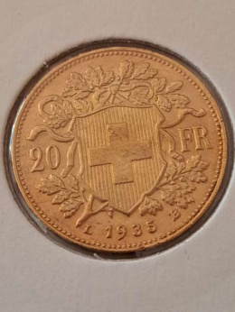 Szwajcaria 20 Franków 1935 r