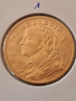 Szwajcaria 20 Franków 1927 r