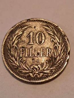 Węgry 10 Fillerów Franciszek Józef I 1908 r