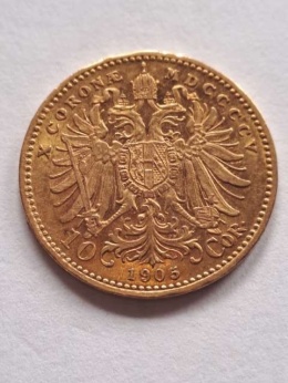 Austria 10 Koron Franciszek Józef I 1905 r