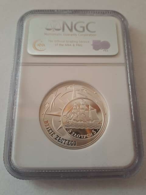 10 zł Dzieje Złotego Żaglowiec 2005 r NGC PF 69 10 zł Dzieje Złotego Żaglowiec 2005 r NGC PF 69