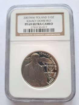 10 zł Ignacy Domeyko 2007 r NGC PF 69