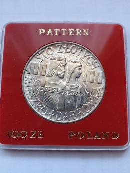 100 zł Mieszko i Dąbrówka 1966 r próba