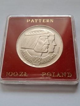 100 zł Mieszko i Dąbrówka 1966 r próba