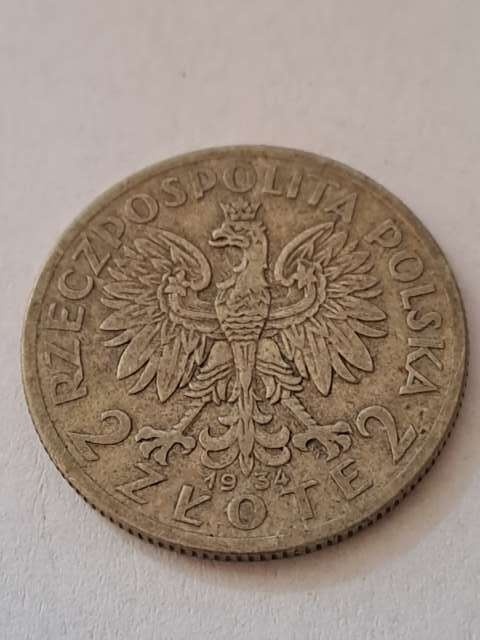 2 zł Głowa Kobiety 1934 r 2 zł Głowa Kobiety 1934 r