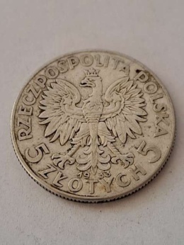 5 zł Głowa Kobiety 1933 r