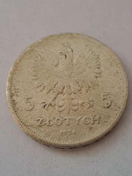 5 zł Nike 1928 r znak