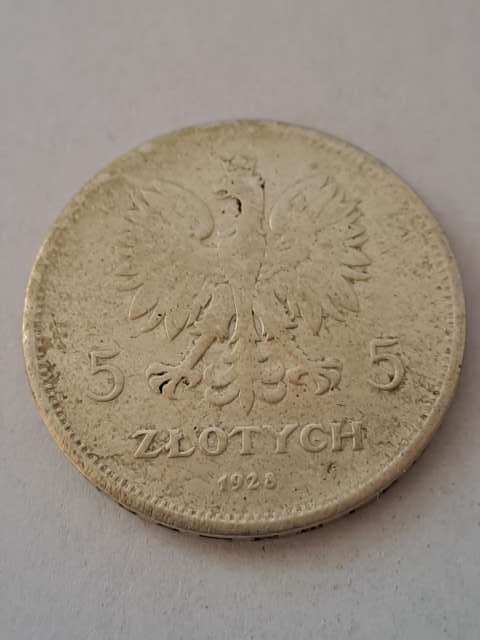 5 zł Nike 1928 r znak 5 zł Nike 1928 r znak