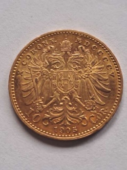 Austria 10 Koron Franciszek Józef I 1905 r