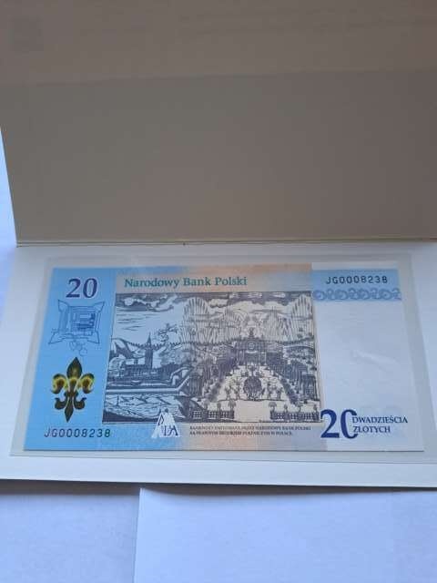Banknot 20 zł Obraz Matki Bożej Jasnogórskiej 2017 r stan UNC