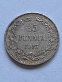 Finlandia 25 Pennia Mikolaj II 1913 r Finlandia 25 Pennia Mikolaj II 1913 r