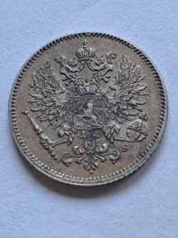 Finlandia 25 Pennia Mikolaj II 1913 r