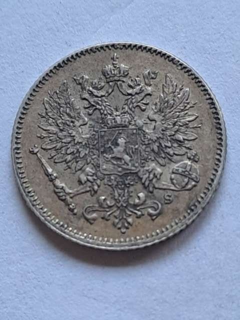 Finlandia 25 Pennia Mikolaj II 1913 r Finlandia 25 Pennia Mikolaj II 1913 r