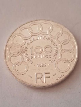 Francja 100 Franków J. Monnet 1992 r