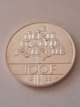 Francja 100 Franków Statua Wolności 1986 r