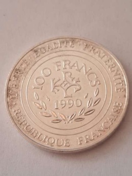Francja 100 Franków Karol Wielki 1990 r