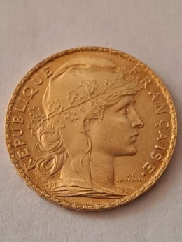 Francja 20 Franków Kogut 1913 r
