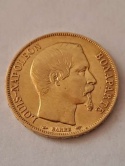 Francja 20 Franków L. Napoleon Bonaparte 1852 r Francja 20 Franków L. Napoleon Bonaparte 1852 r