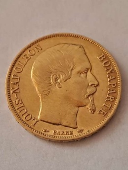 Francja 20 Franków L. Napoleon Bonaparte 1852 r