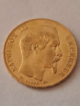 Francja 20 Franków Napoleon III 1856 r