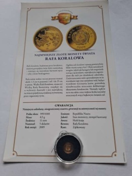 Nauru 5 Dolarów Rafa Koralowa 2009 r