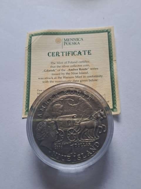 Niue Island 1 Dolar Gdańsk 2008 r Niue Island 1 Dolar Gdańsk 2008 r