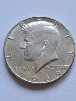 USA 1/2 Dollara Kennedy 1969 r