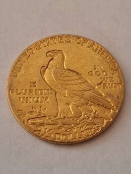 USA 2 1/2 Dolara Indianin 1925 r